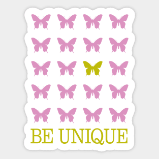 Be Unique Butterfly Sticker